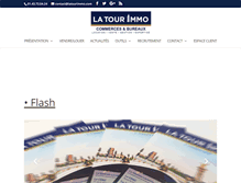 Tablet Screenshot of latourimmo.com